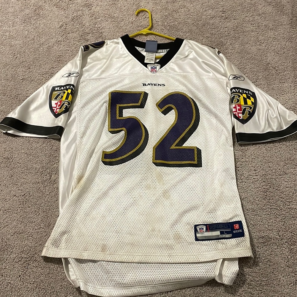 Baltimore Ravens Ray Lewis White Jersey